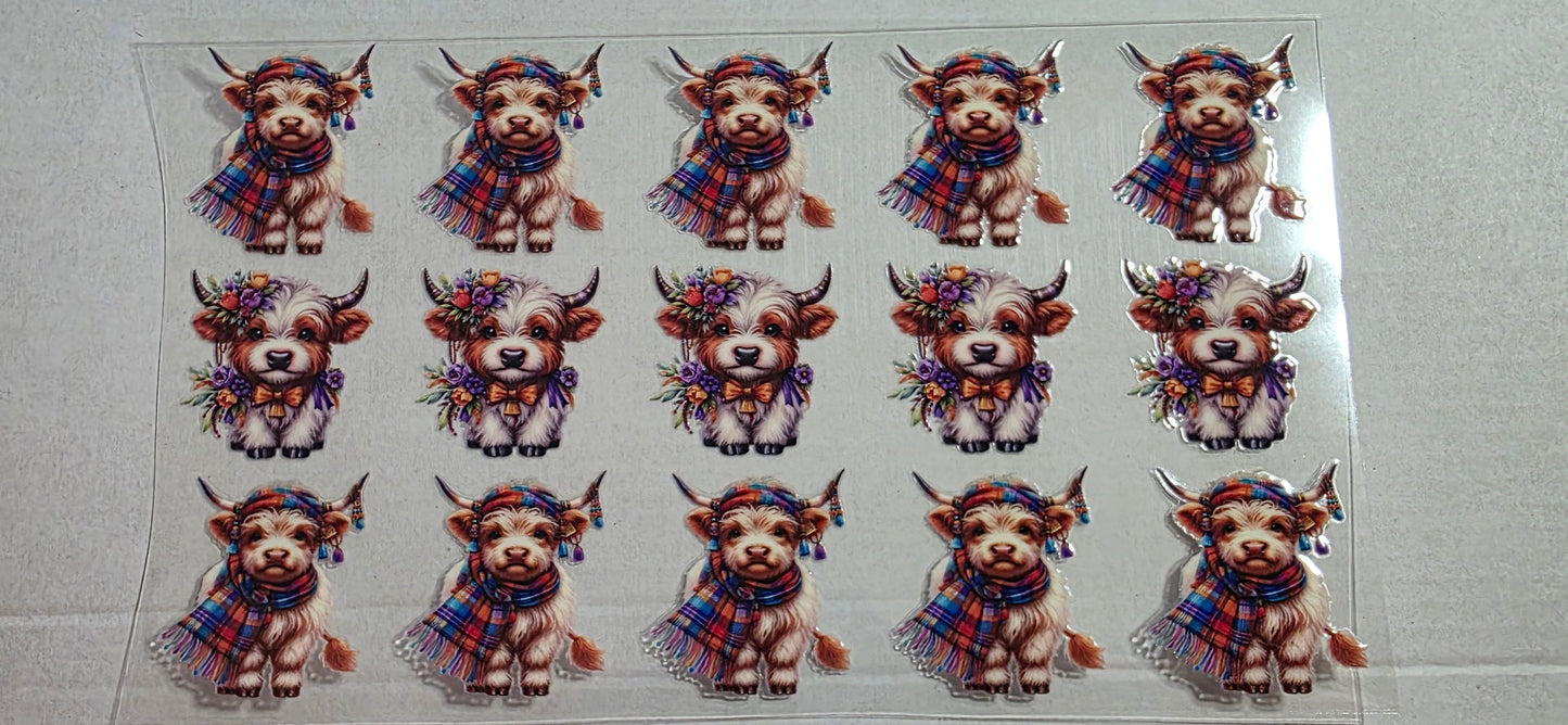 FALL HIGHLAND COW PEN DECAL