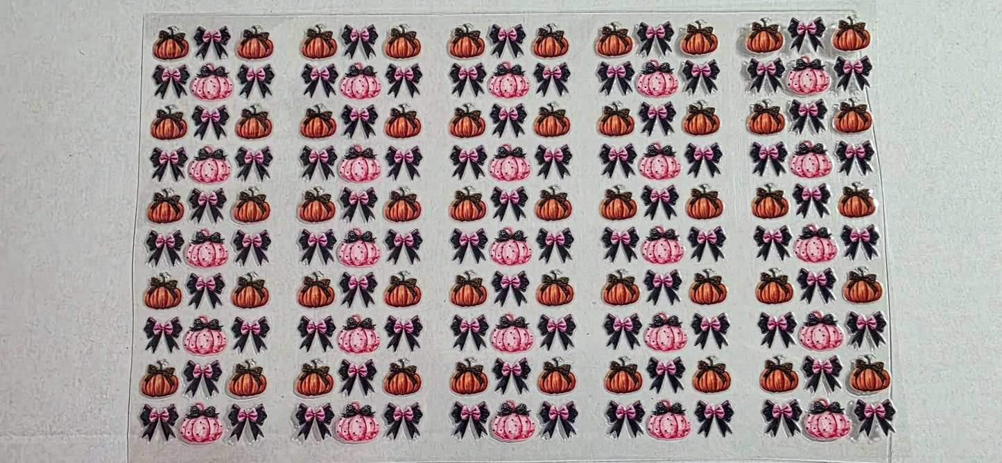 PUMPKINS AND BOWS PEN DECAL