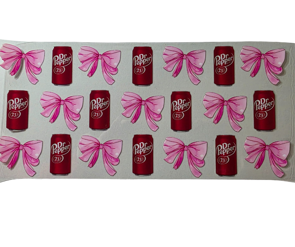 DR PEPPER PINK BOWS