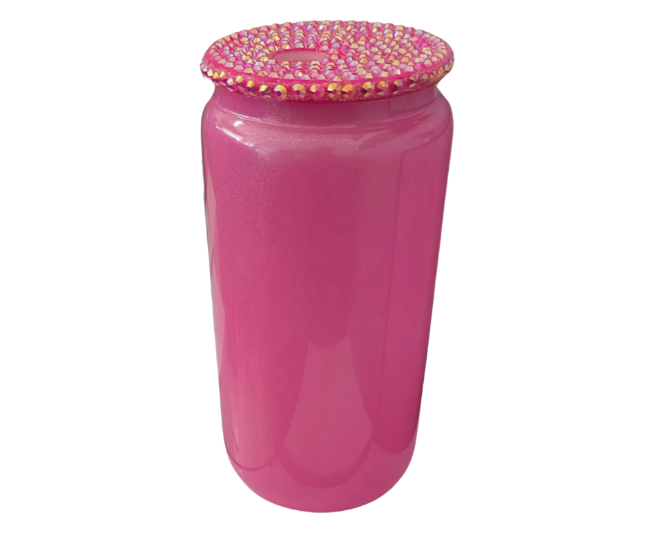 16oz HOT PINK BLING LID DECAL ONLY