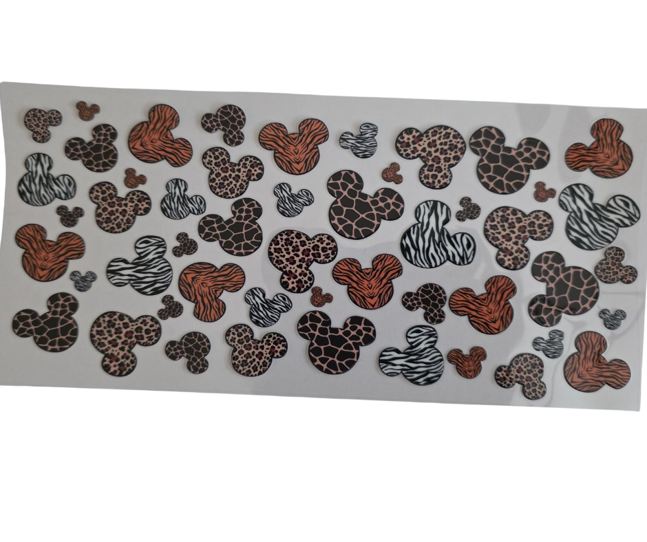 ANIMAL PRINT MICKEY CUTOUTS