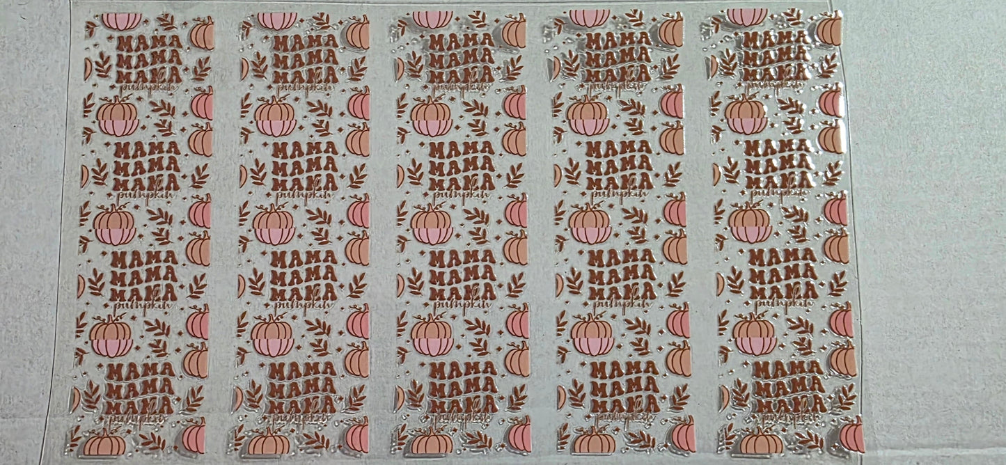 MAMA PUMPKIN PEN DECAL
