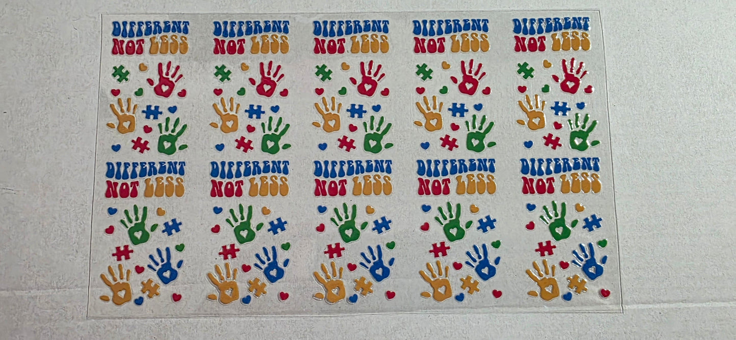 DIFFERENT NOT LESS PEN DECAL