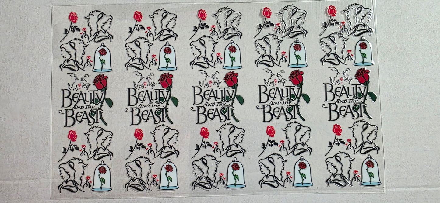 BEAUTY AND THE BEAST PEN DECAL