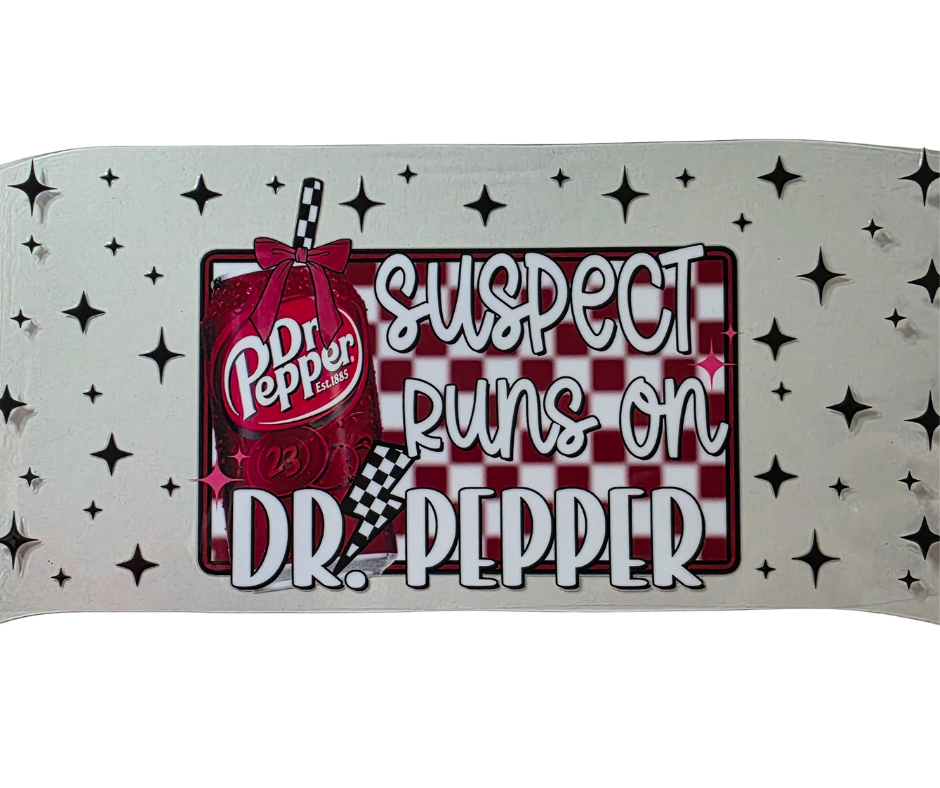 SUSPECT RUNS ON DR. PEPPER