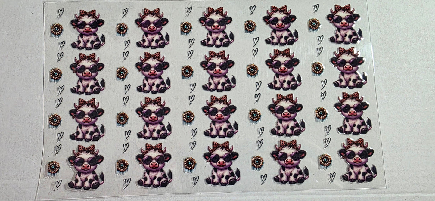 HIGHLAND COW SPOTS PEN DECAL