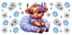 HIGHLAND COW PINK & PURPLE TUTU