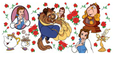 BEAUTY & THE BEAST WITH ROSES