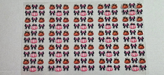 PUMPKINS AND BOWS PEN DECAL