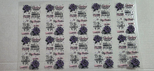 DARLING ITS JUST A CHAPTER PEN DECAL