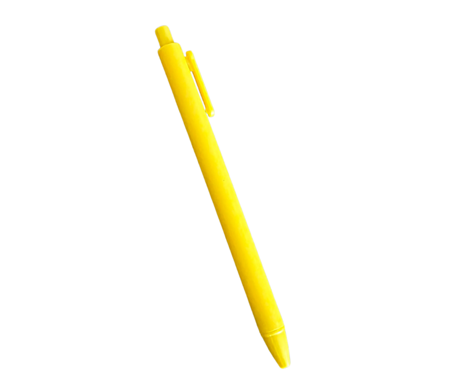 SUN YELLOW CLIP PEN