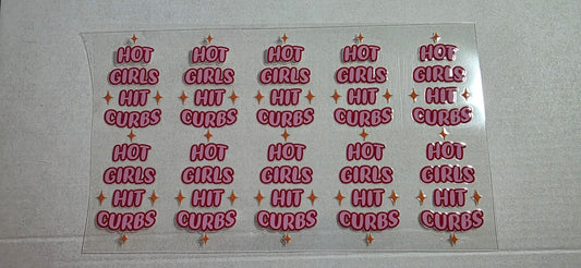 HOT GIRLS HIT CURBS PEN DECALS