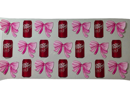 DR PEPPER PINK BOWS