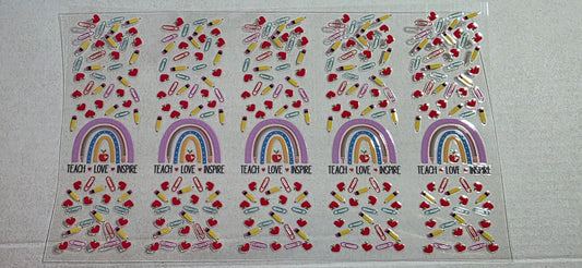 TEACH LOVE INSPIRE PEN DECAL