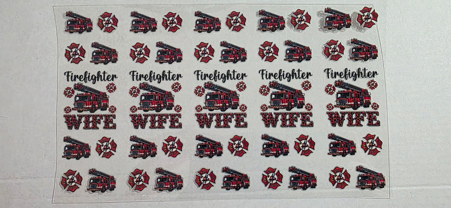 FIREFIGHTER WIFE PEN DECAL