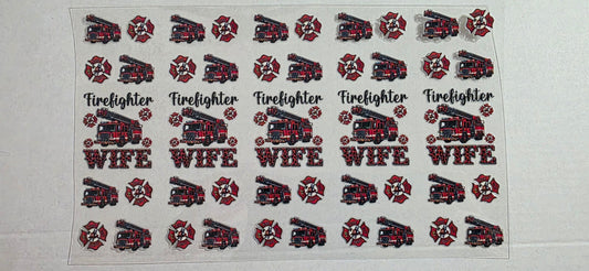 FIREFIGHTER WIFE PEN DECAL