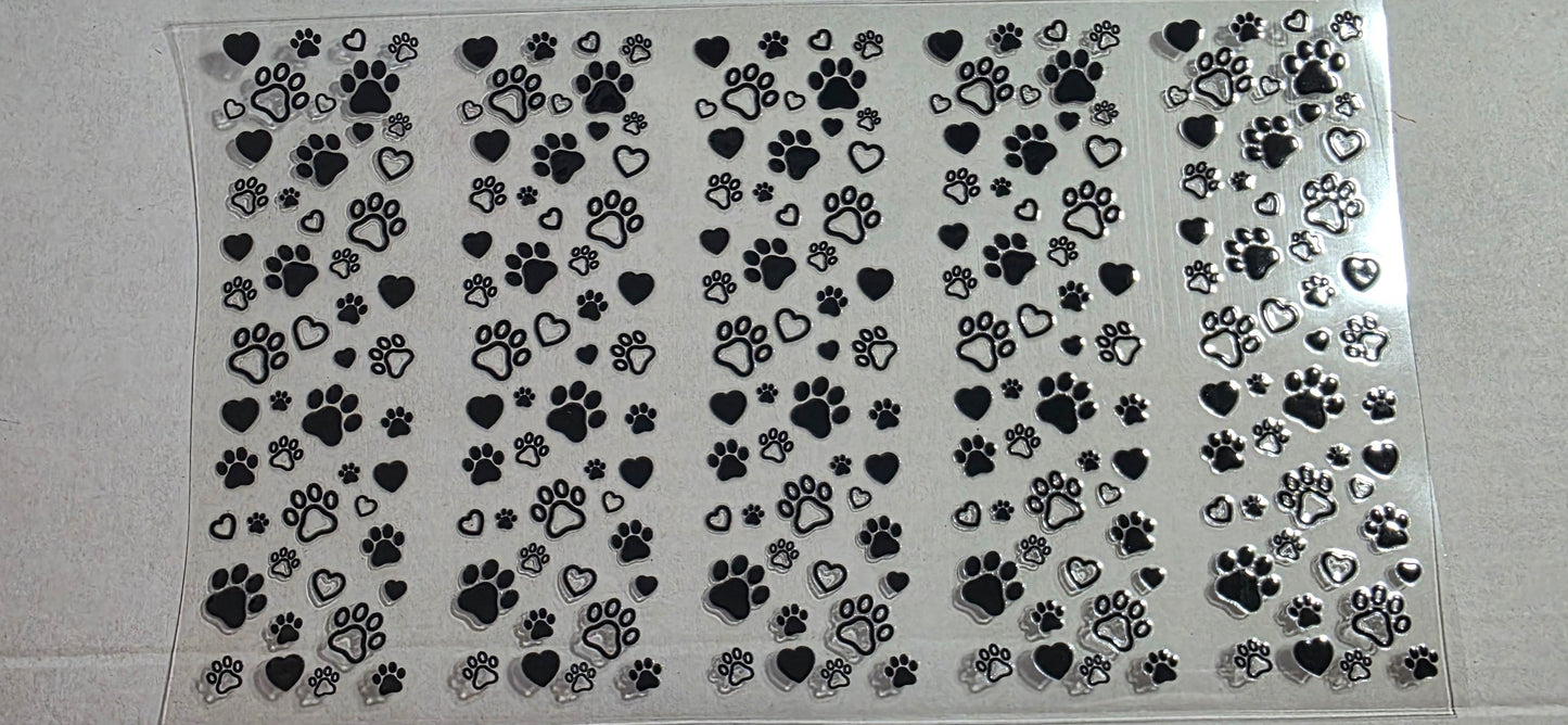 PAW PRINTS PEN DECAL
