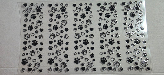 PAW PRINTS PEN DECAL