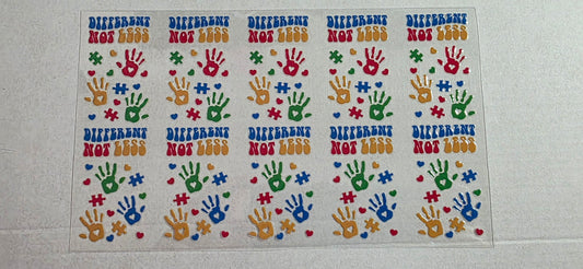 DIFFERENT NOT LESS PEN DECAL