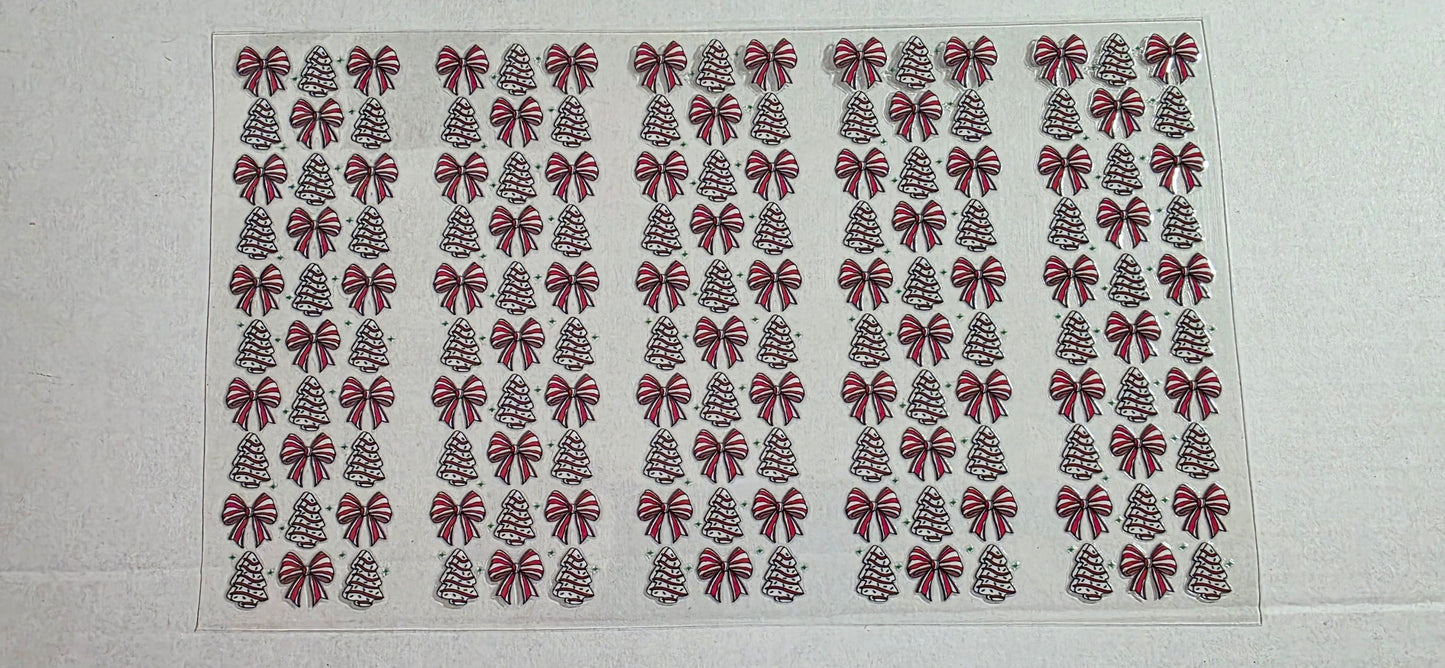 CHRISTMAS TREE CAKE PEN DECAL