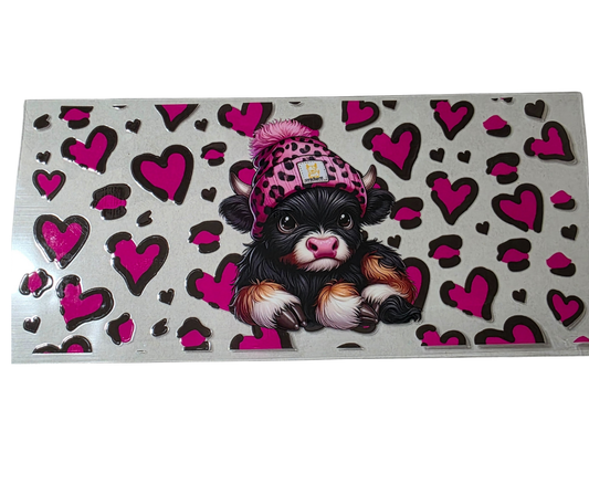 HIGHLAND COW & HEARTS