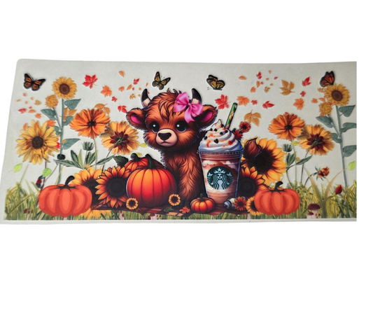 FALL HIGHLAND COW STARBUCKS DRINK