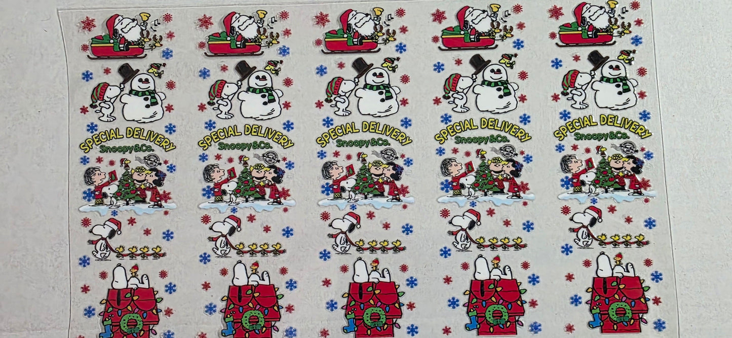 SNOOPY CHRISTMAS PEN DECAL