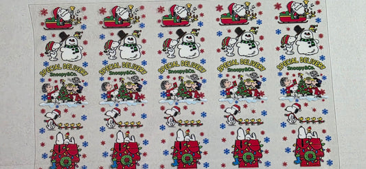 SNOOPY CHRISTMAS PEN DECAL