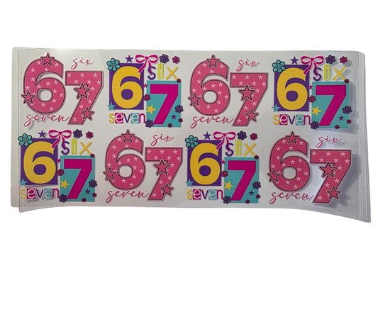 SIX SEVEN PINK, PURPLE, TEAL