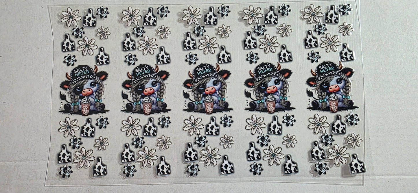 SALTY HEIFER PEN DECAL