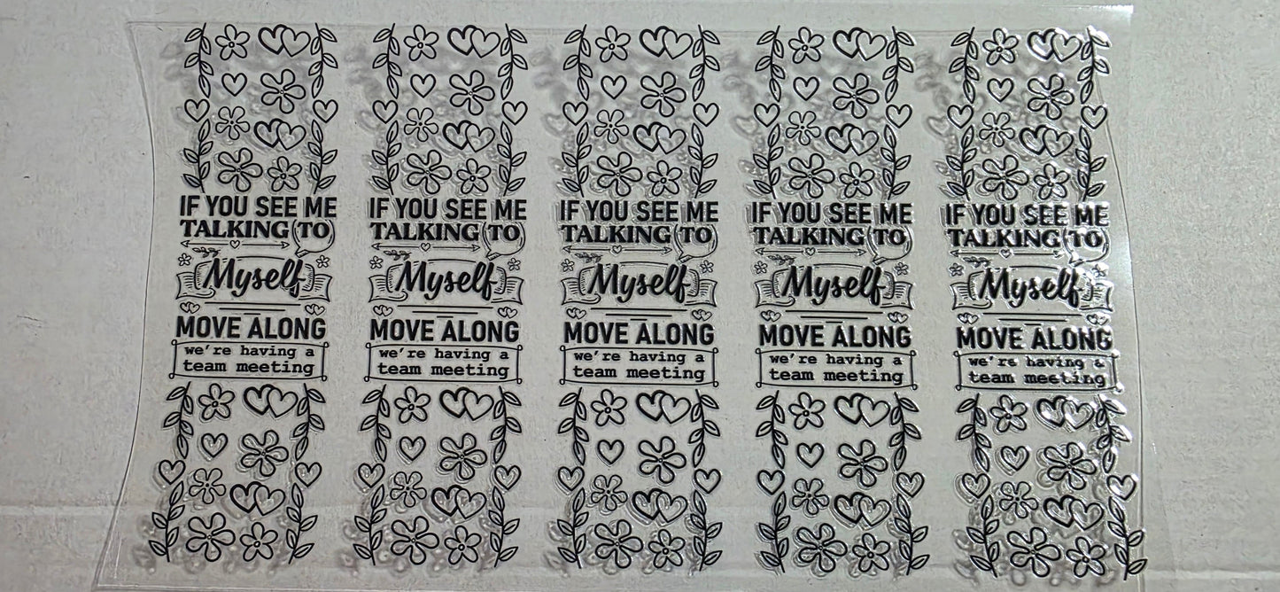 TALKING TO MYSELF PEN DECAL