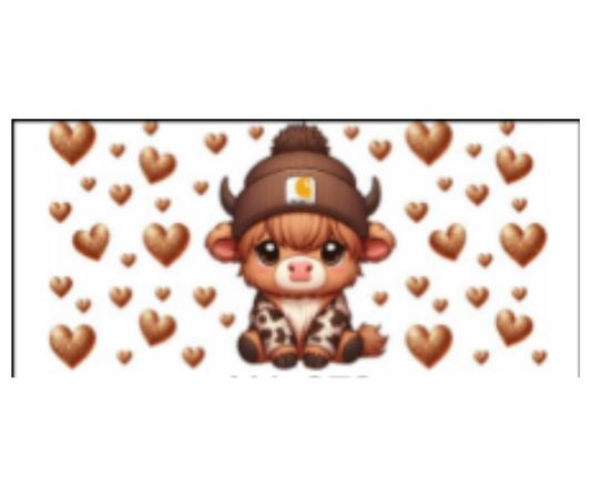 HIGHLAND COW LIGHT BROWN BEANIE