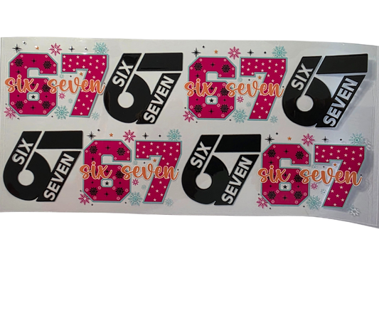 SIX SEVEN PINK & BLACK