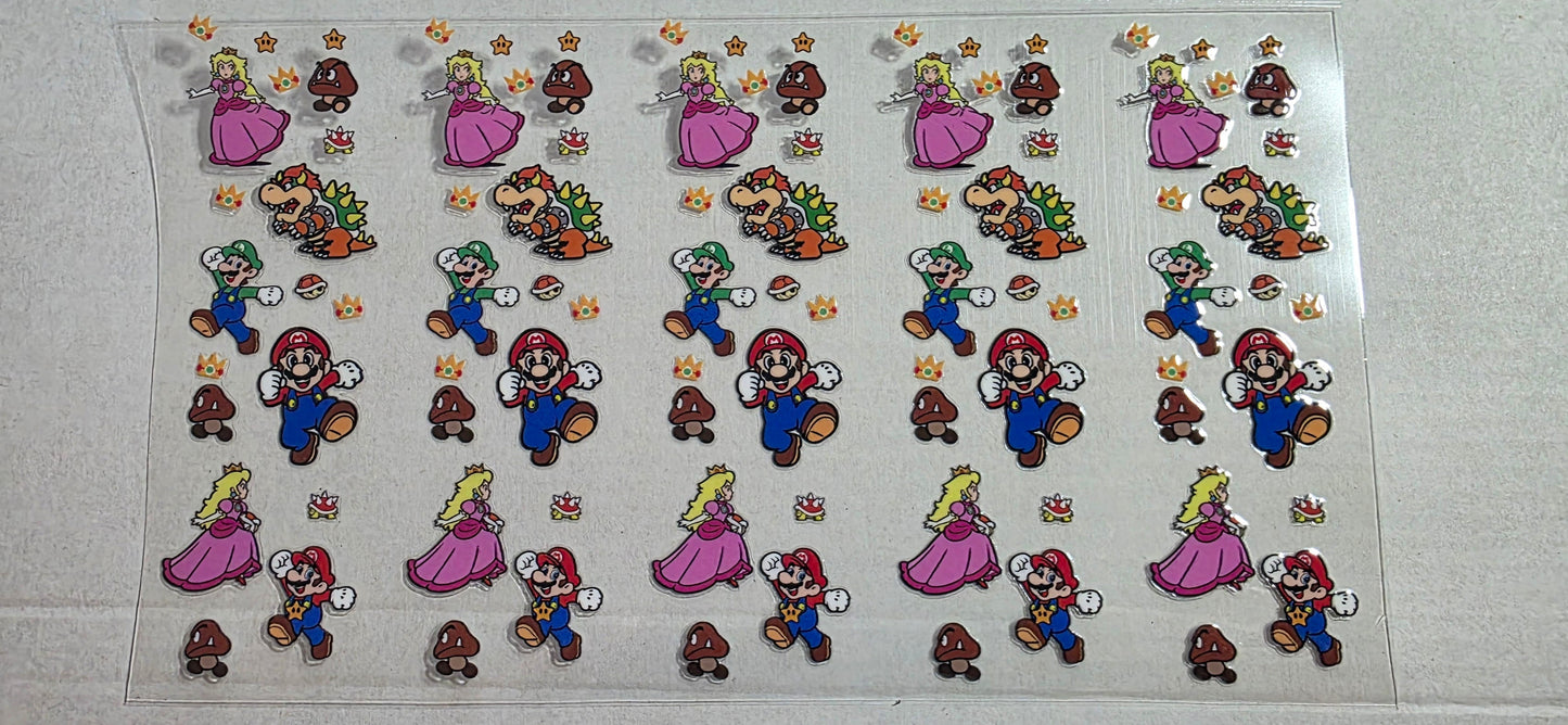 SUPER MARIO PEN DECALS