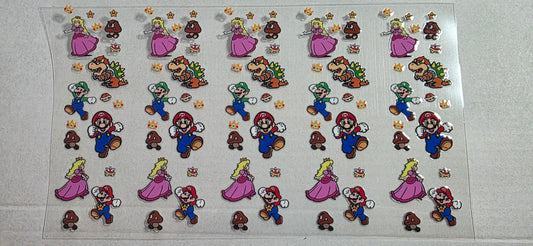 SUPER MARIO PEN DECALS