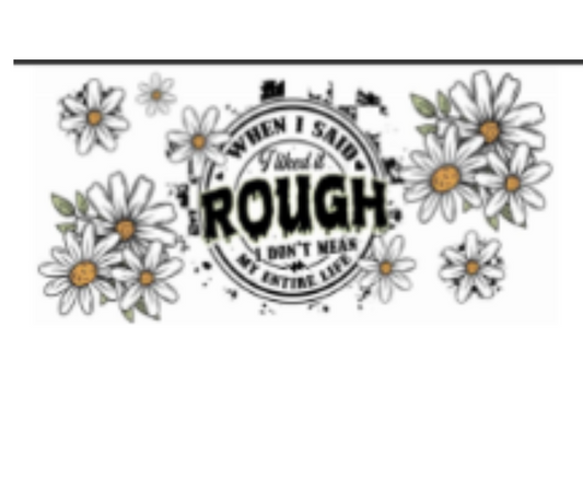 WHEN I SAID I LIKE IT ROUGH I DIDNT MEAN MY WHOLE LIFE