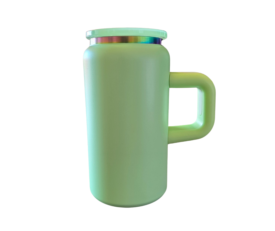 16oz GREEN WITH HANDLE DECAL ONLY