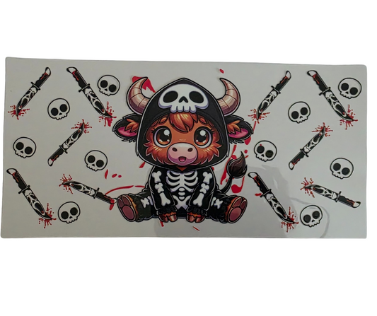 HIGHLAND COW KNIVES & SKULLS