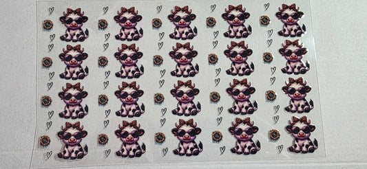 HIGHLAND COW SPOTS PEN DECAL